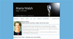 Desktop Screenshot of mariawalsh.com