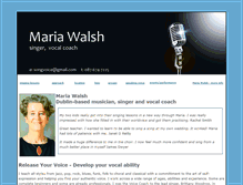 Tablet Screenshot of mariawalsh.com